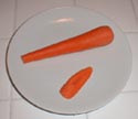 Carrots, sliced this way