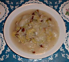 Chinese Cabbage with Shitake Mushrooms